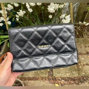 DKNY Sofia Leather Clutch Crossbody